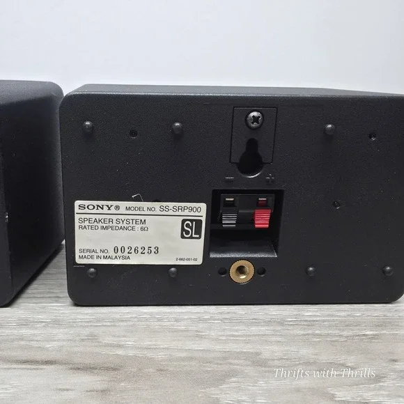 Sony Bookshelf Full Range Speakers - Lot of 3 - SS- (MSP900,SRP900,CNP680) - Picture 8 of 8